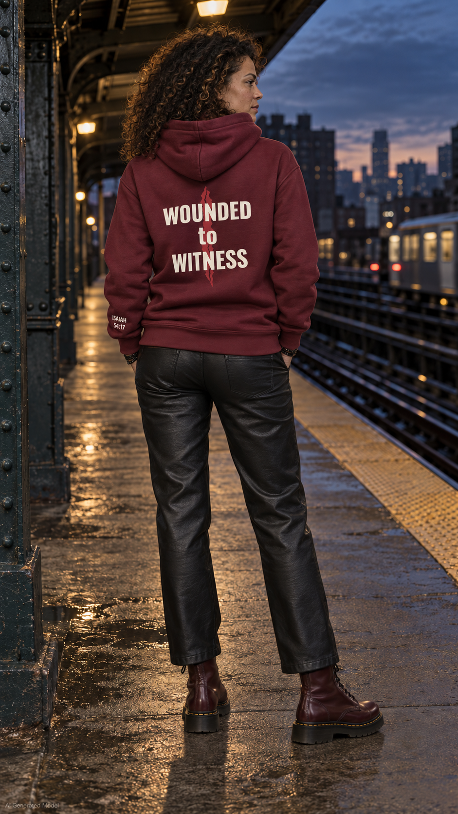Wounded to Witness Premium Hoodie